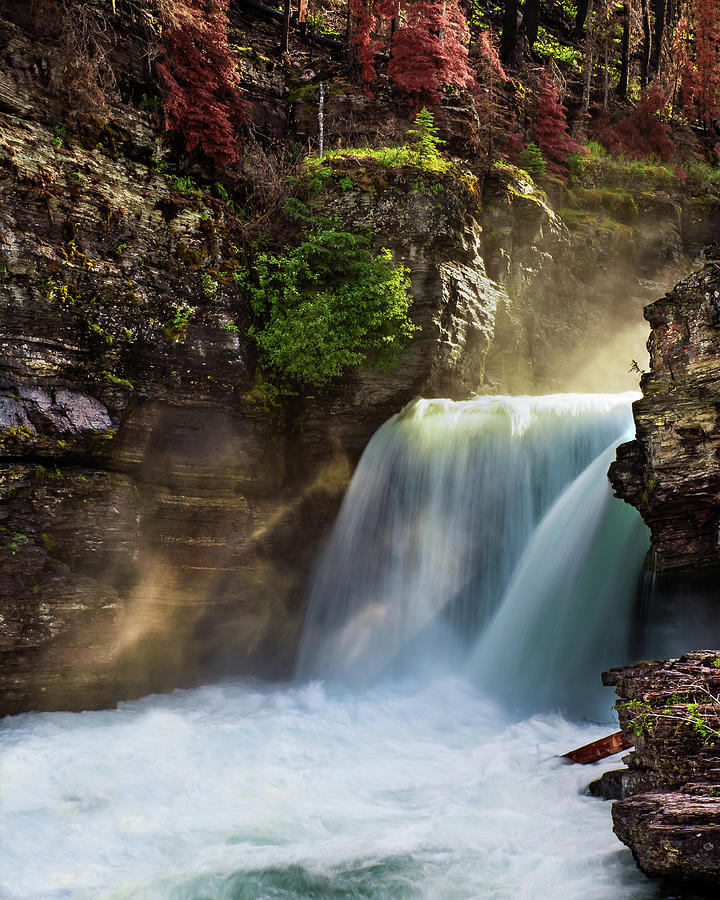 St. Mary Falls Photograph by Matt Halvorson