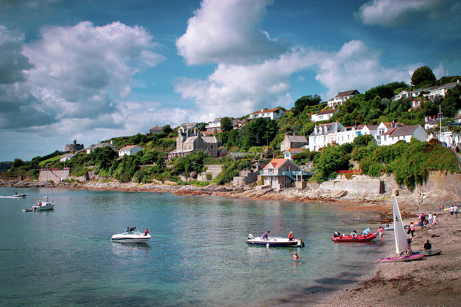 St Mawes,  view towards St Mawes Castle Photograph by Seeables Visual Arts
