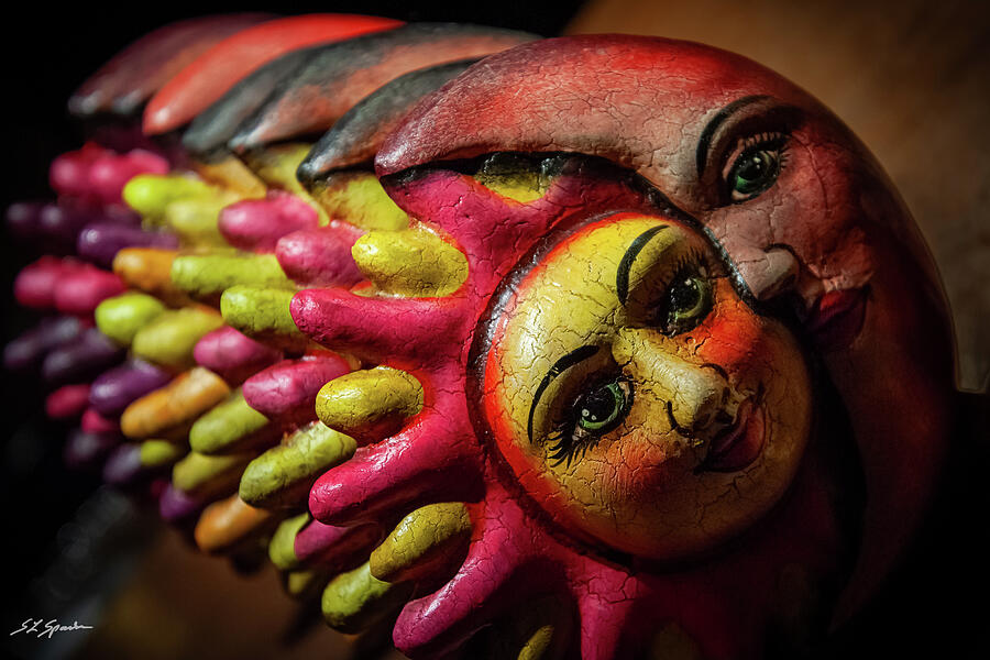 Colorful Sun And Moon Photograph by Steven Sparks