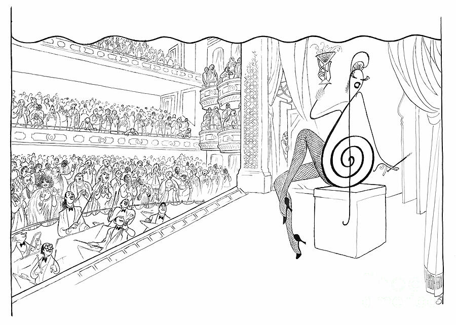 Standing Ovation Drawing by Al Hirschfeld