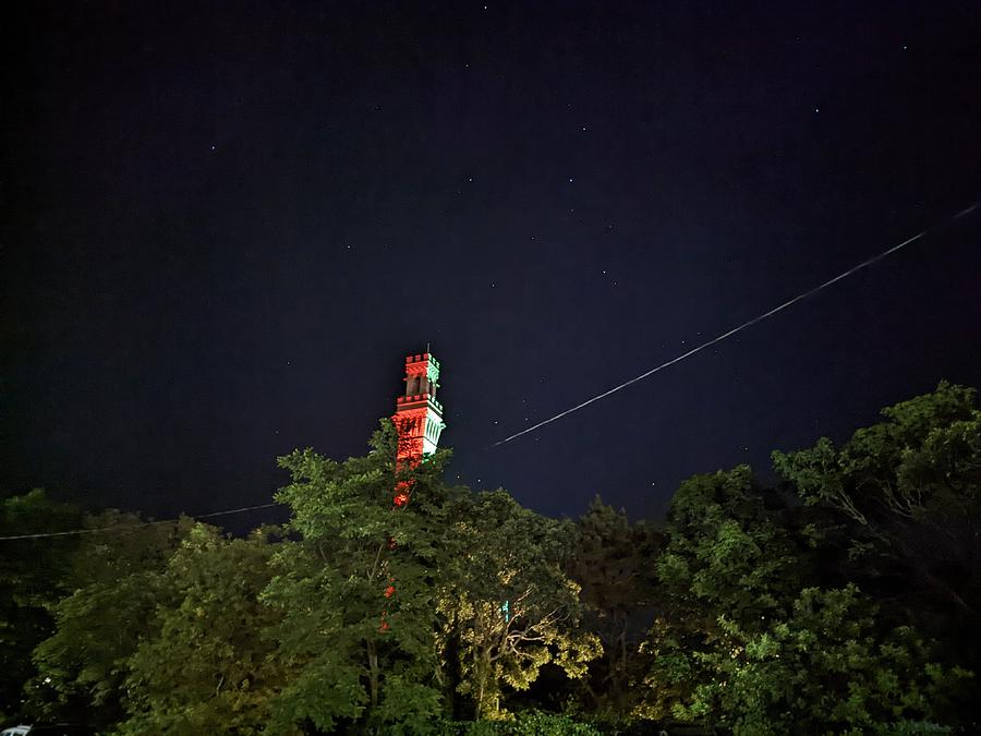Starry Night Over Pilgrim Monument Photograph by Annalisa Rivera-Franz