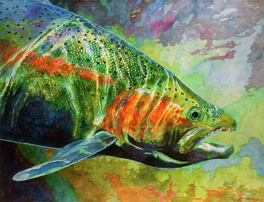 Steelhead Painting by Grant Nixon