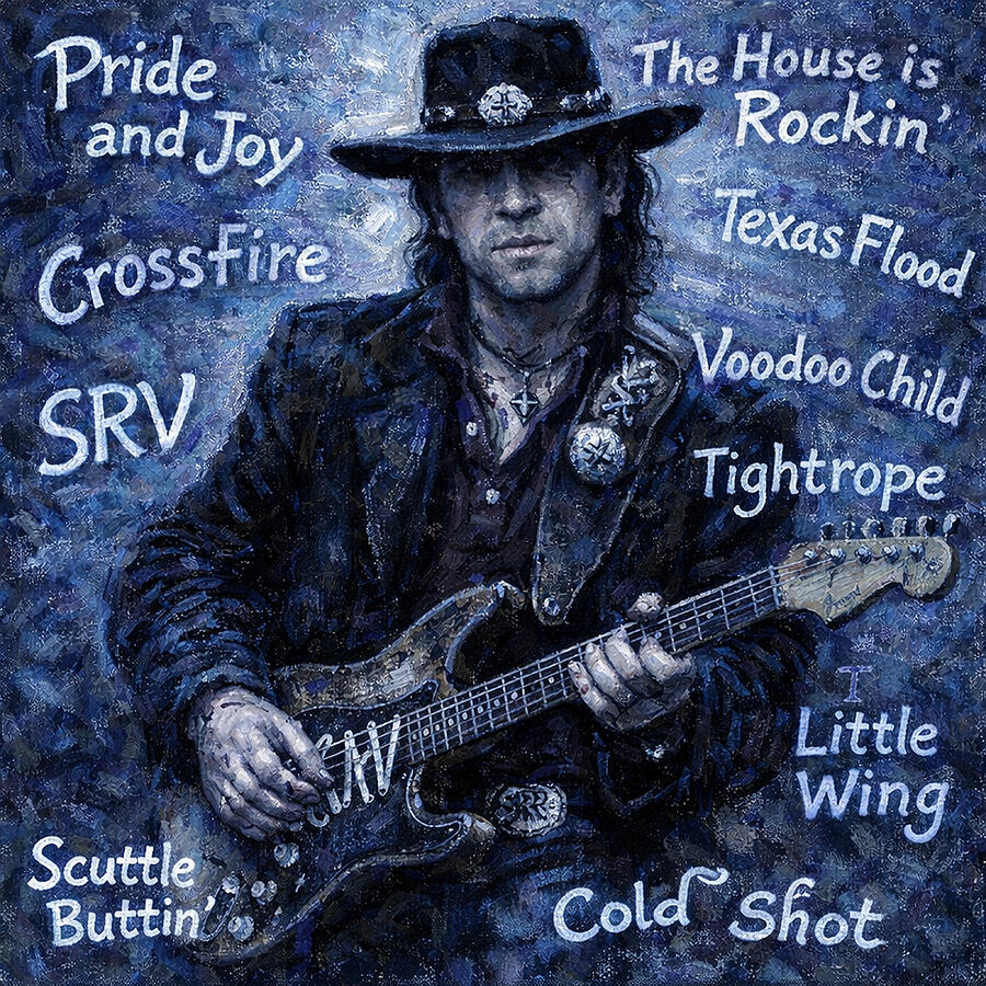 Stevie Ray Vaughan transformative artwork Mixed Media by Museum Of ...