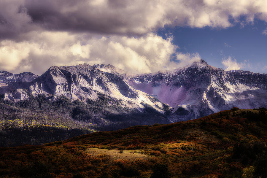 Majestic Mountain Range Photograph - Storm Light Over the San Juans by Kevin Schwalbe