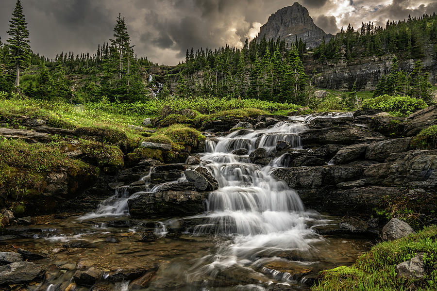 Stormy Cascades Photograph by Matt Halvorson