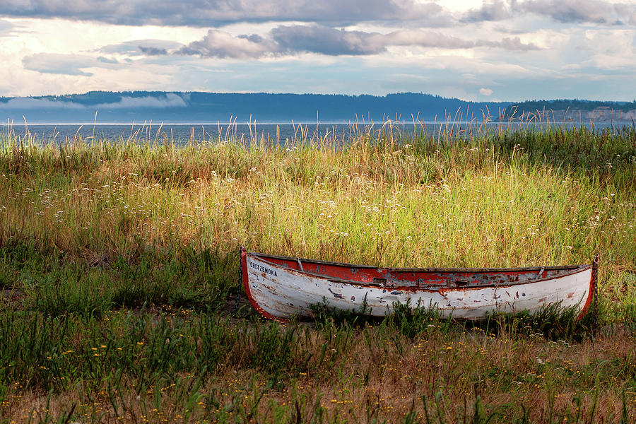 Stranded Boat Photograph by Chad Thunberg