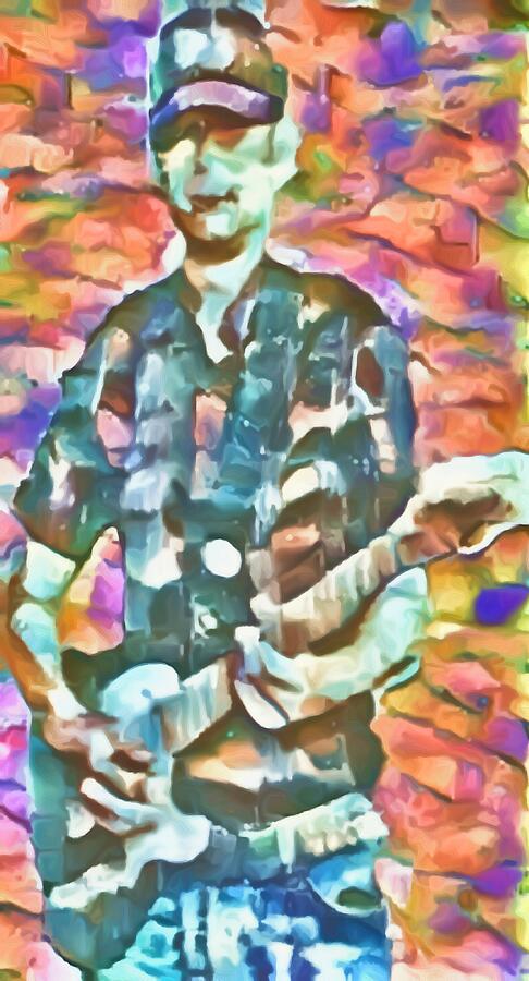 Street Preacher Benji Telecaster Mixed Media by Bencasso B