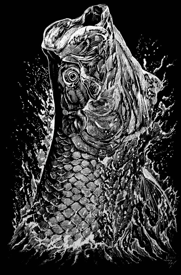 Striking Silver Painting by Mark Ray