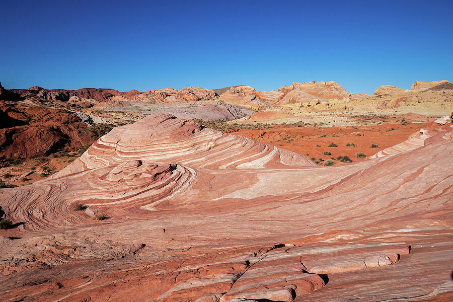 Striped Desert Rocks-3 Photograph by Diane Moller