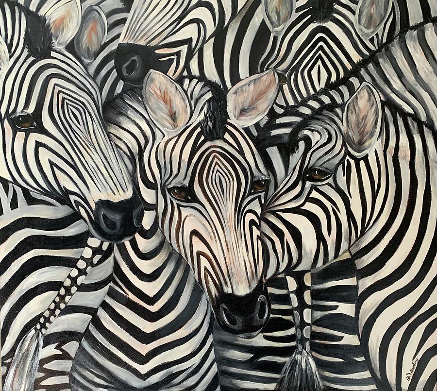 Stripes Painting by Barbara Landry