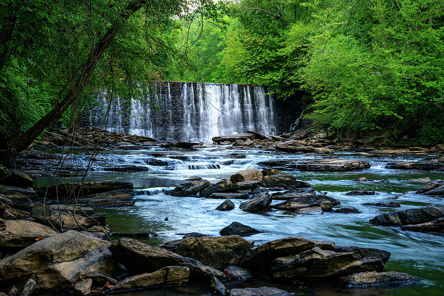 Summer Evening at Vickery Creek Falls Photograph by Anthony Hightower
