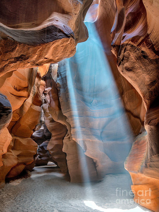 Sunbeams in Slot Canyon Photograph by Jimmy Pappas