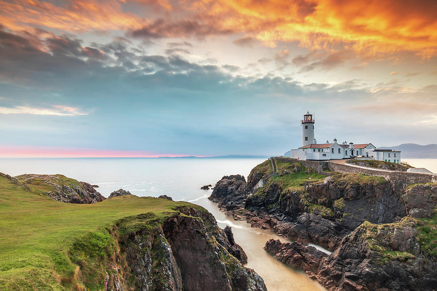 Sunrise at Fanad Head Lighthouse, Co Donegal, IRELAND Photograph by Adrian Hendroff
