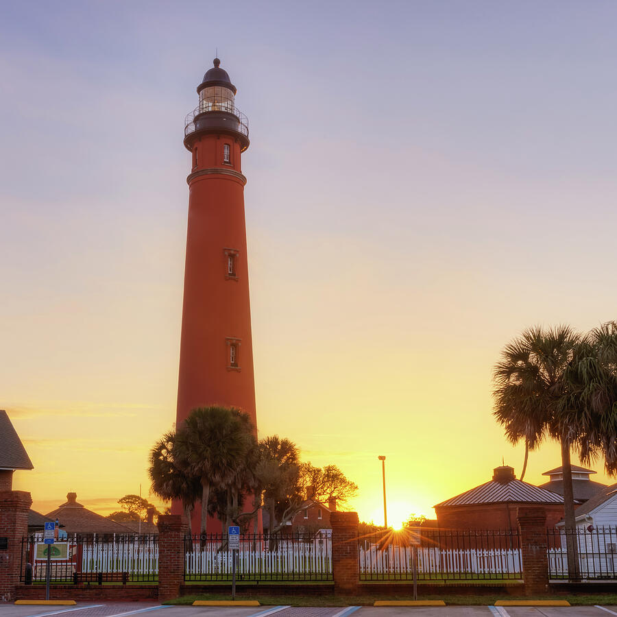 Sunrise at Ponce De Leon Lighthouse Photograph by Donna Twiford