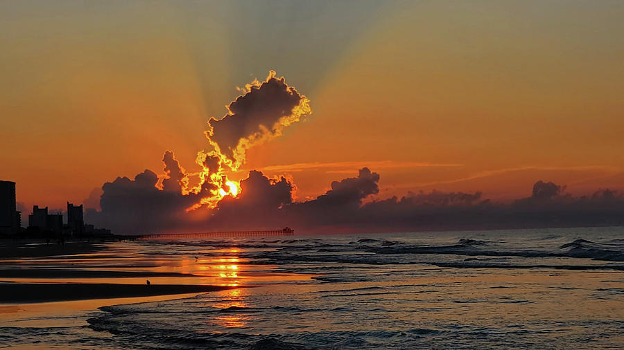 Sunrise Explosion Photograph by Brian Hare