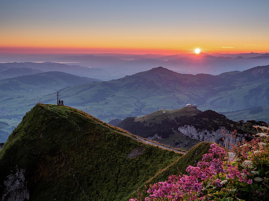 Sunrise Over Appenzell Mountains Photograph - Sunrise in Appenzell by Serge Ramelli