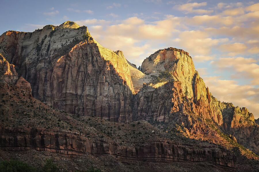 Sunrise on Zion National Park Photograph by Rebecca Herranen