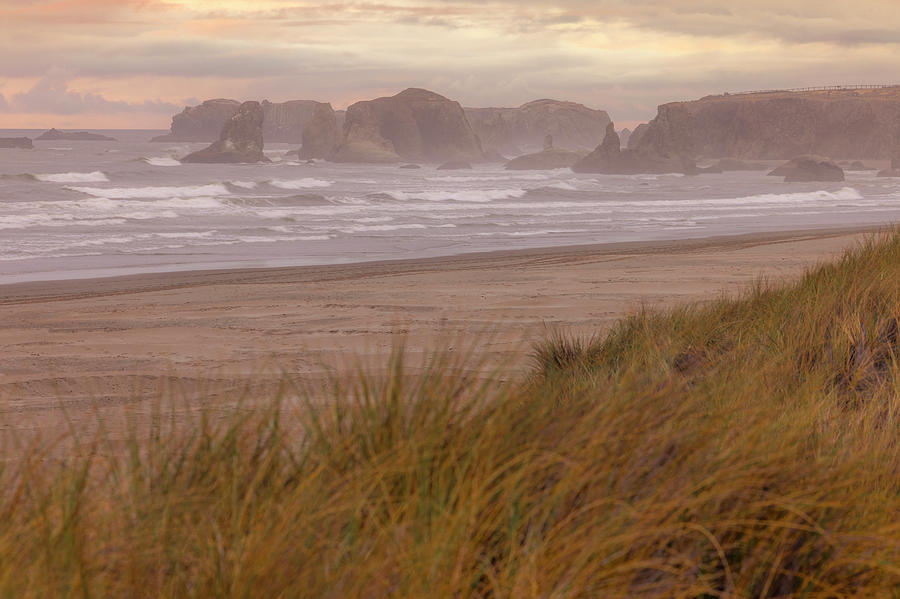 Sunset at Bandon Photograph by Kevin Schwalbe