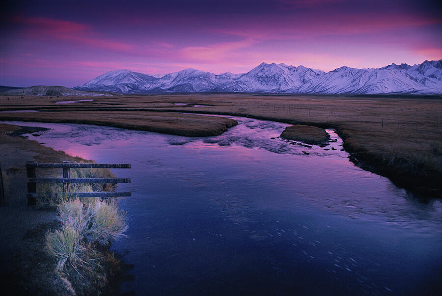 Serene Afterglow of Winter Sunset Photograph by Bonnie Colgan