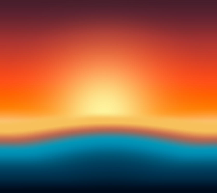 Sunset Over Water Digital Art by Dan Sproul