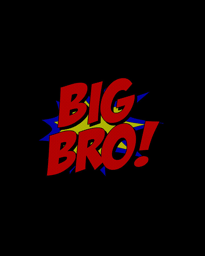 Superhero Big Bro Digital Art by Flippin Sweet Gear