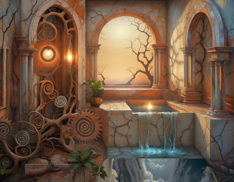 Surreal Afternoon Digital Art by Eris And AI