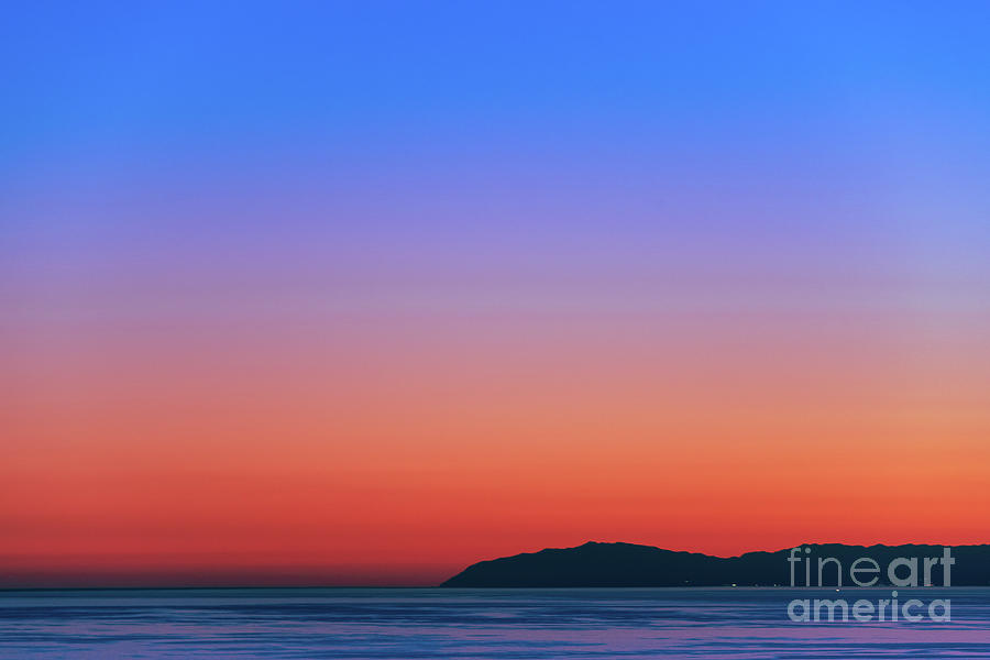 Surreal Sky at Sunset over Catalina Island Photograph by Abigail Diane Photography