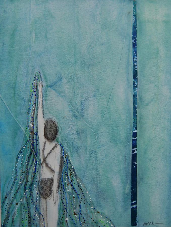 Swim Flow II #1 Mixed Media by Mary Conner