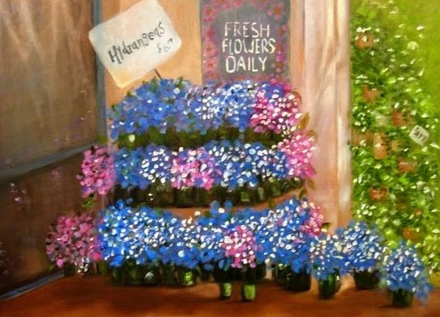 T Js Florist Painting by Juliette Becker