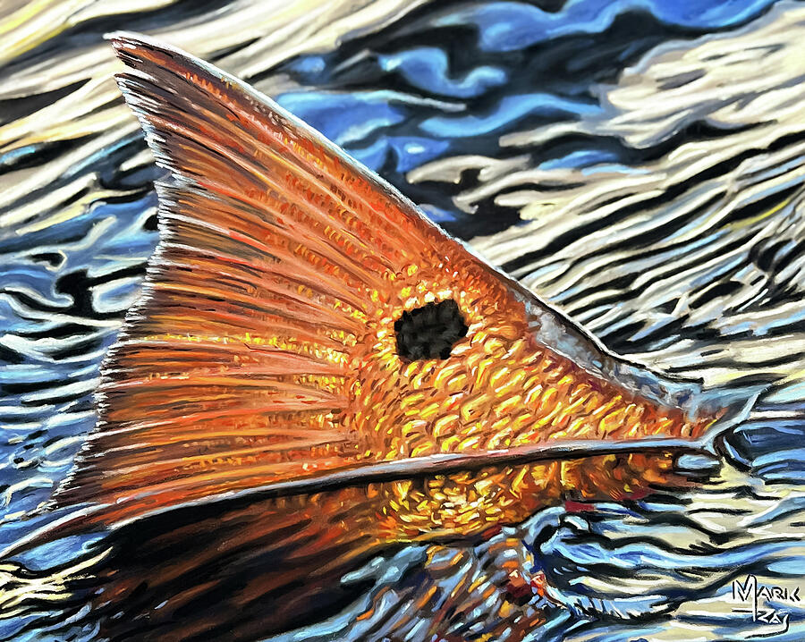 Tail Light Pastel by Mark Ray