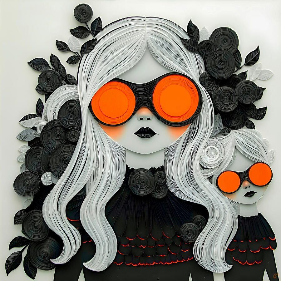 Tangerine Twins Digital Art by Paul Charles