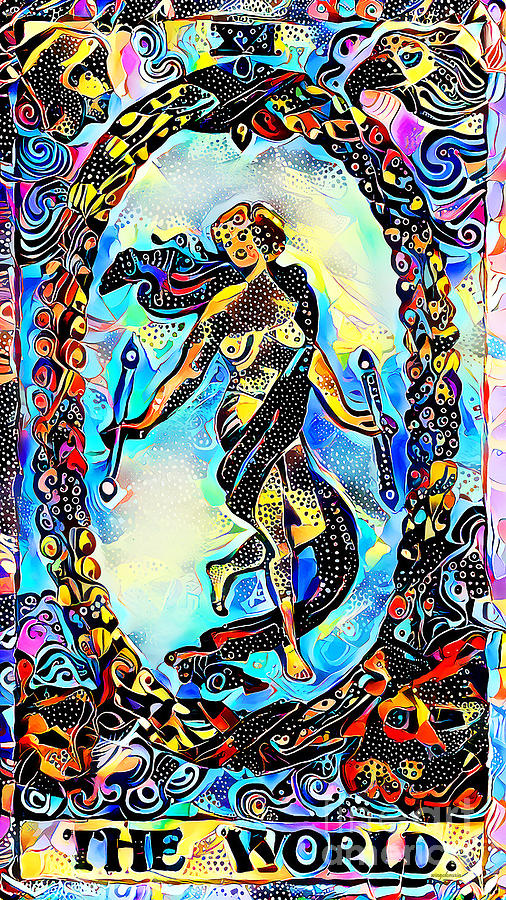 Tarot Card The World in Contemporary Modern Design 20210127 by
