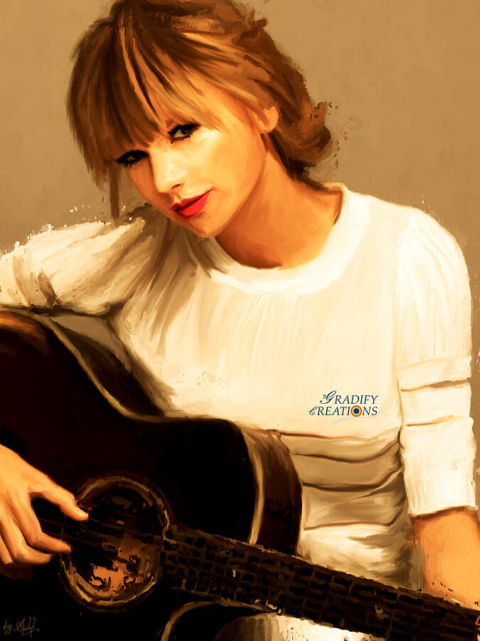 Taylor Swift Painting by Gradify Creations