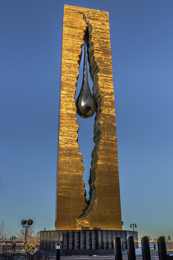 Tear Drop Memorial in Bayonne, New Jersey Photograph by Elvira Peretsman