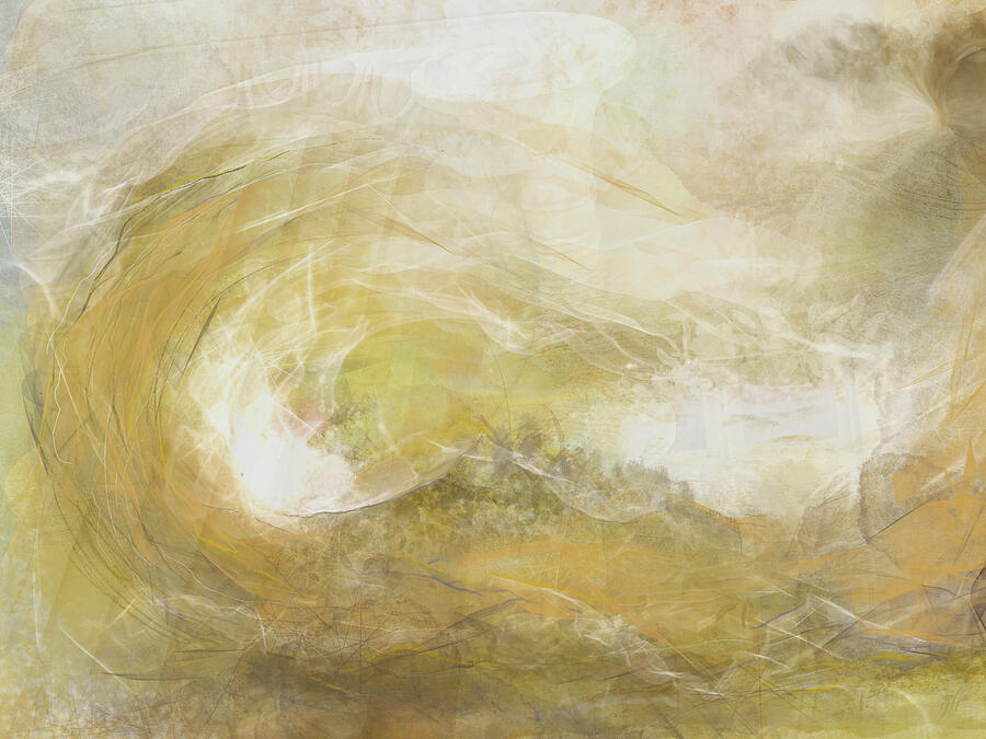 Ethereal Swirl of Colors Digital Art - Tempestuous by Gina Harrison