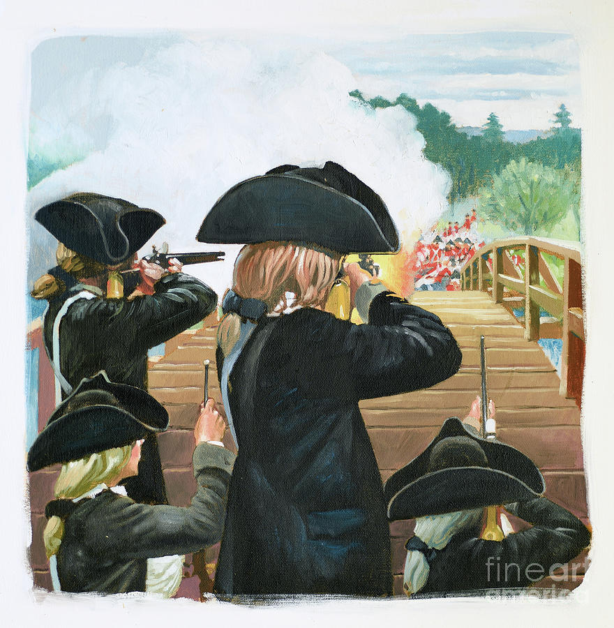 The American Revolution - Battles Of Lexington And Concord Painting by Jim Butcher