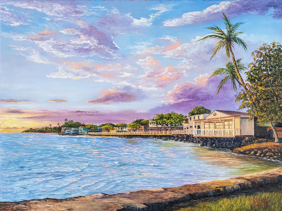 枝アート The Back of Front Street Lahaina by Darice Machel McGuire