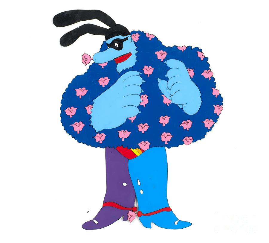 The Beatles - Three original production animation cels of the Chief Blue Meanie #2 Digital Art by Antonios Valamontes