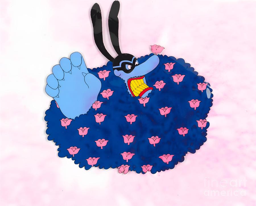 The Beatles - Three original production animation cels of the Chief Blue Meanie #3 Digital Art by Antonios Valamontes