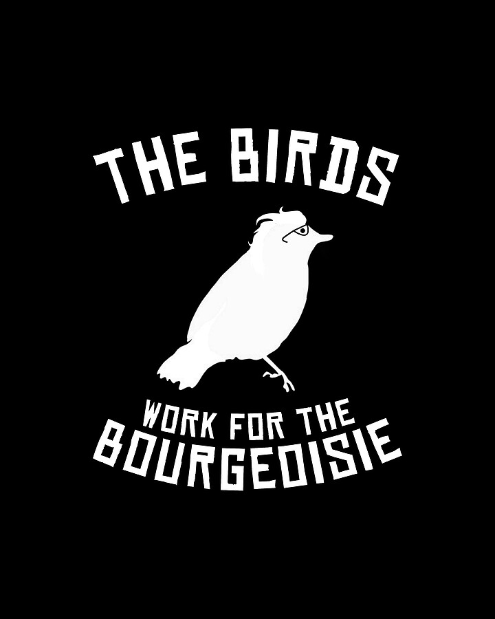 The Birds Work for the Bourgeoisie 1986 Robot Birds Digital Art by Flippin Sweet Gear