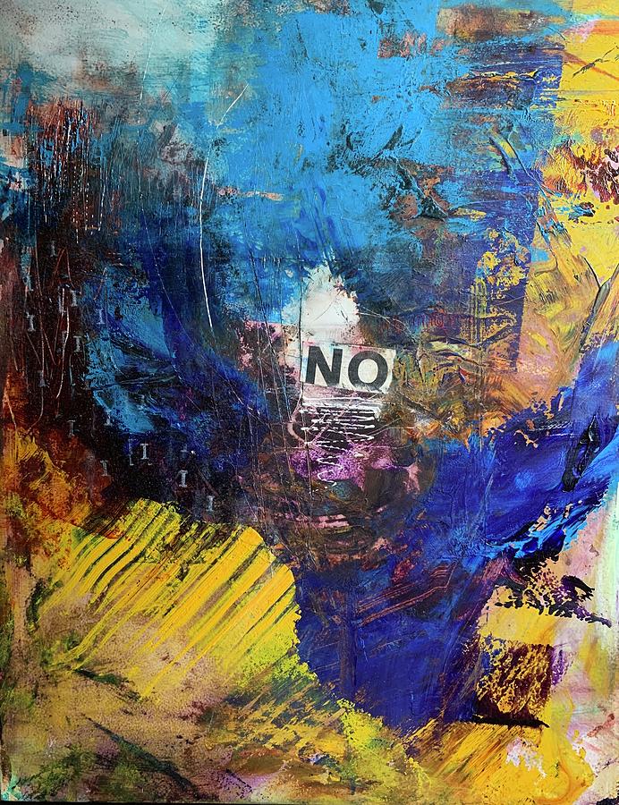 The Blue Against Painting by Rodney Frederickson