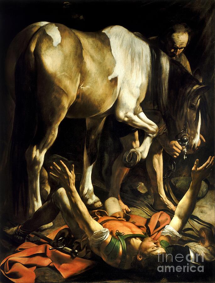The Conversion of Saint Paul, Caravaggio, c. 1600-1601 - religious art print