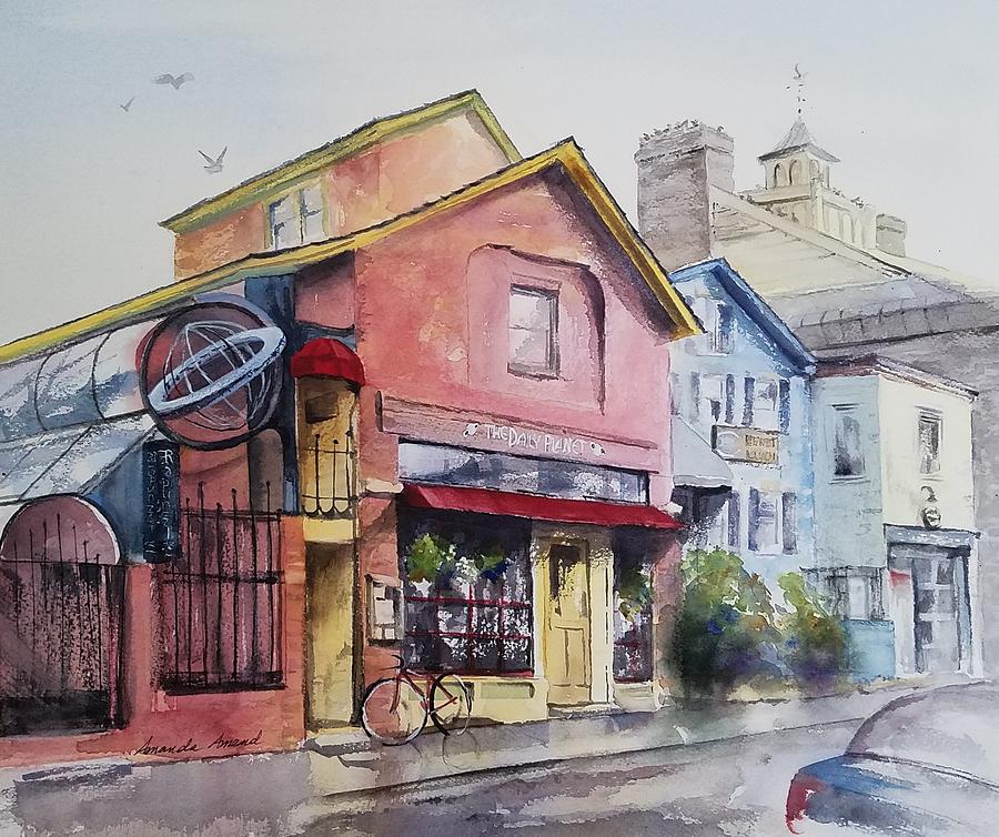 The Daily Planet Painting by Amanda Amend