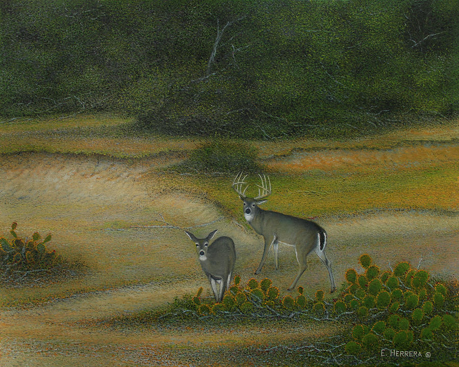 The Dry Wash Painting by Eleazar Herrera