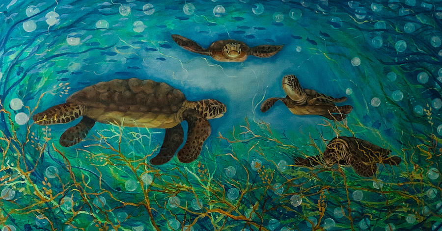 The Gathering Painting by Barbara Landry