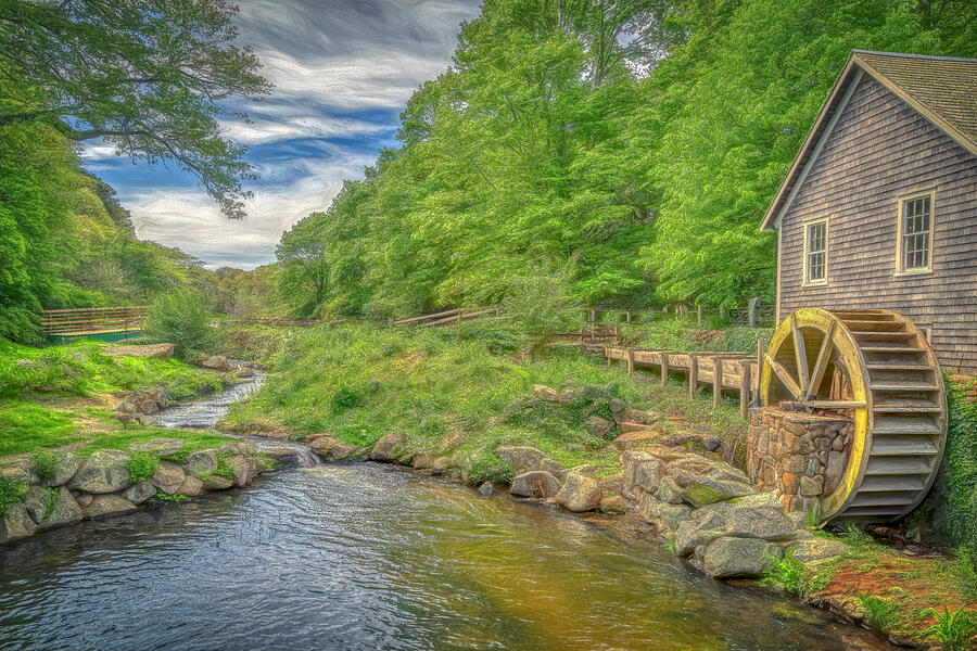 The Grist Mill Photograph by Penny Polakoff