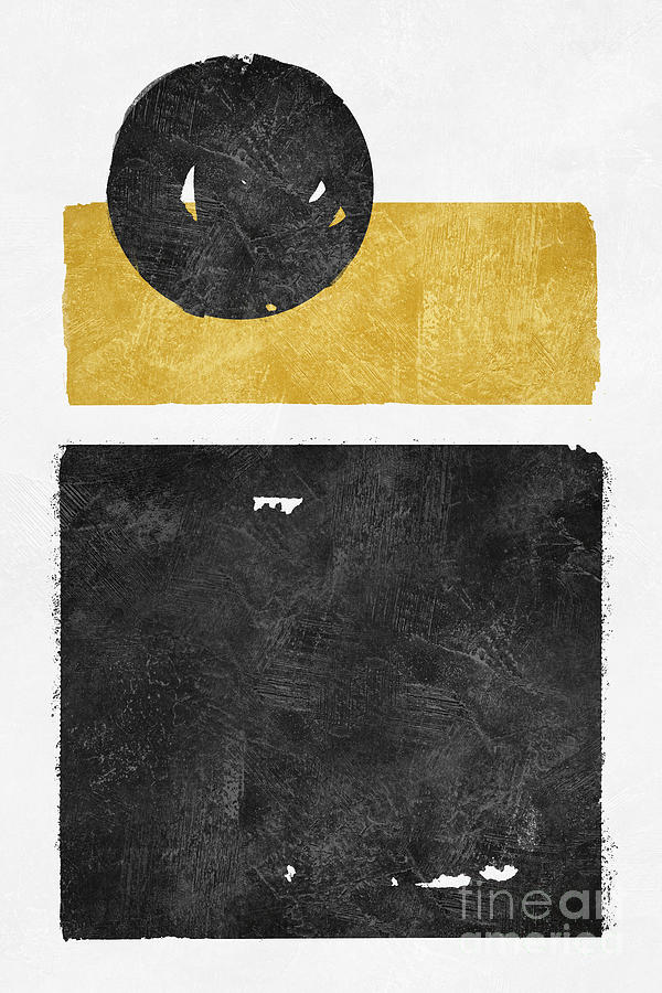 Black Circle on Golden Rectangle Digital Art - The Honey Man by Ema Paraschiv