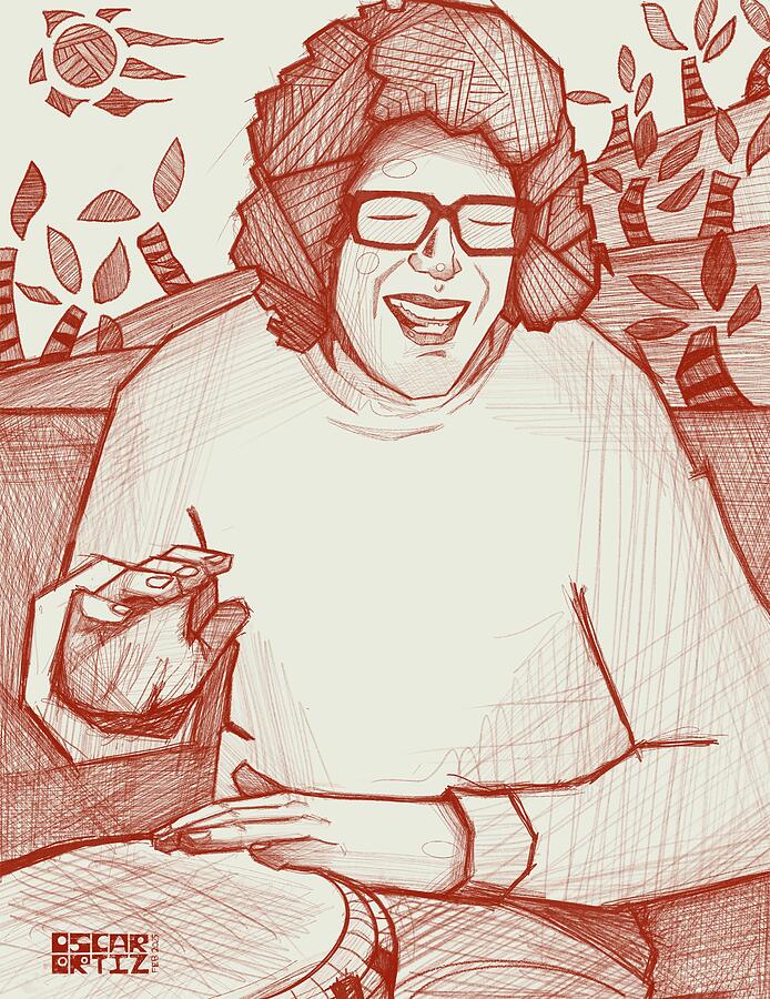 The Indestructible Ray Barreto Painting by Oscar Ortiz