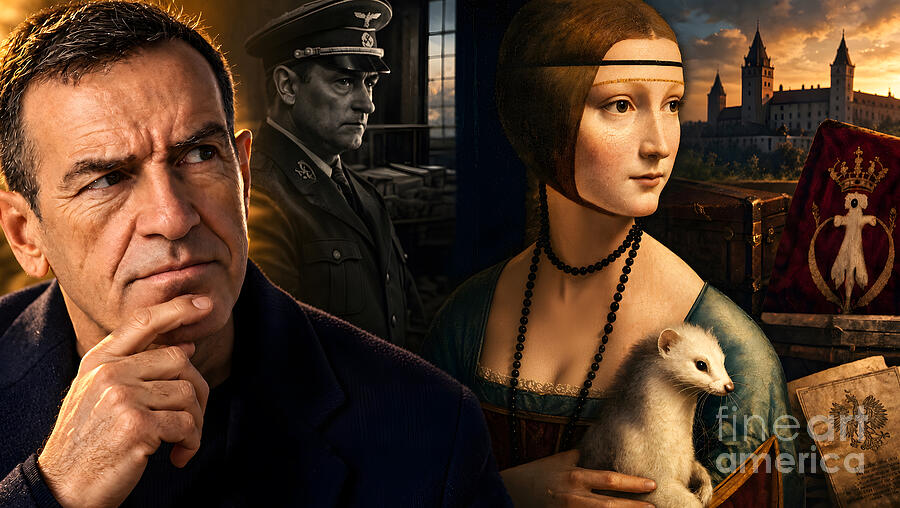 The Leonardo the Nazis Almost Kept — wisdom art poster