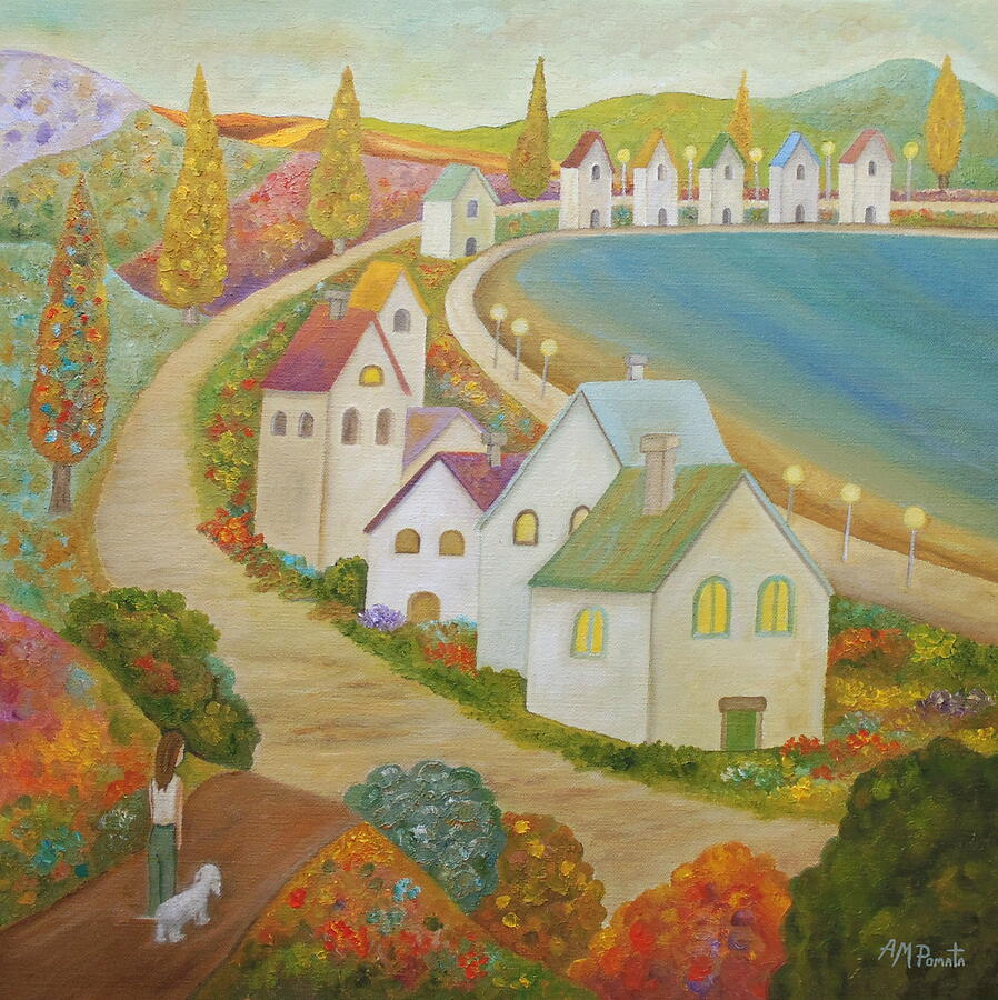The Lights Abiding Painting by Angeles M Pomata